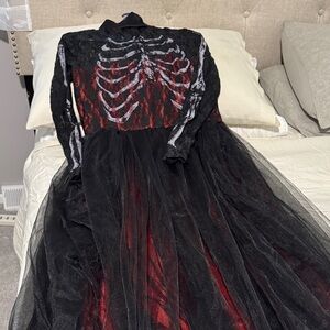 Lace Skeleton Long Sleeve Dress